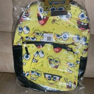 SpongeBob SquarePants Kids Backpack - Yellow and Black NWT